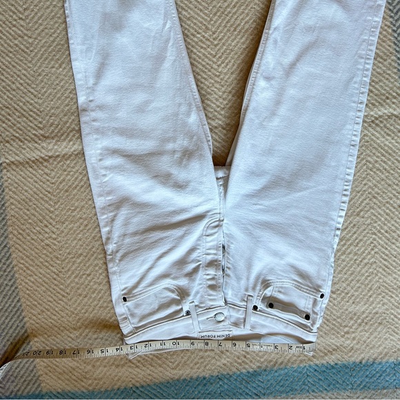 White Straight Leg Jeans - Picture 4 of 5